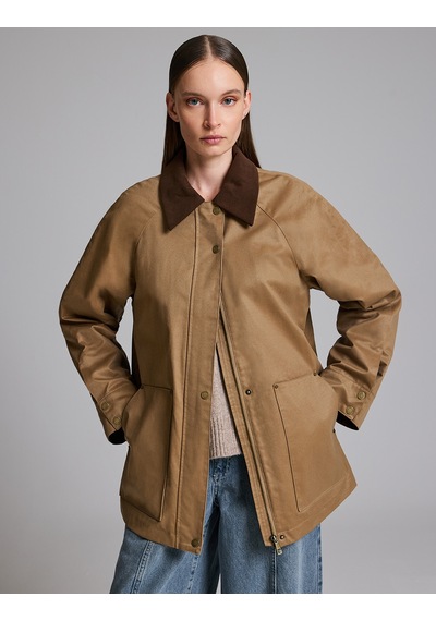 Pierre Cardin Kahverengi Regular Fit Yaka Detaylı Kaban 50329301-vr271 Çok Renkli