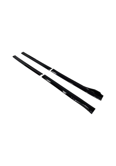 Honda Civic Fc5 2016-2021 Siyah Şeritli Renkli Yan Marşpiyel 2 Adet Piona Black