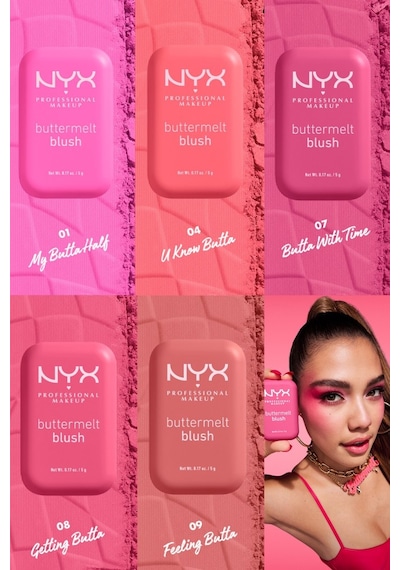 Nyx Professional Makeup Buttermelt Blush Kremsi Pudra Allık 02 Butta Together