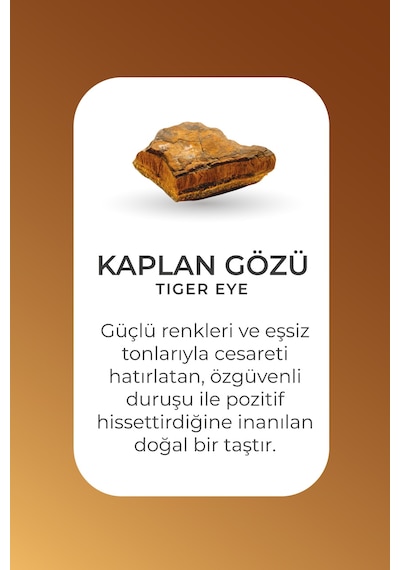 Doğal Kaplan Gözü Taşlı 24 Cm Gümüş Tesbih Beyaz