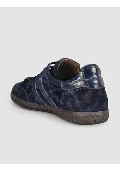 Kadın Lacivert Süet Deri Sneaker