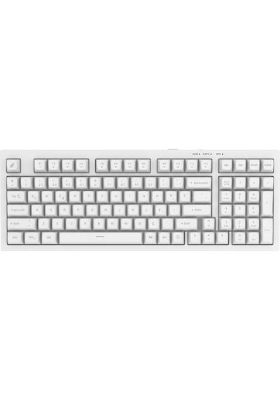Hawk Gaming Hk210 Membrane Rainbow Type C Kablolu Beyaz Full Türkçe Gaming Klavye