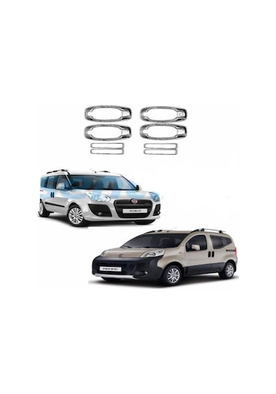 Citroen Nemo Krom Kapı Kolu 4 Kapı 2010 Paslanmaz Çelik 8 Parça N11.7547