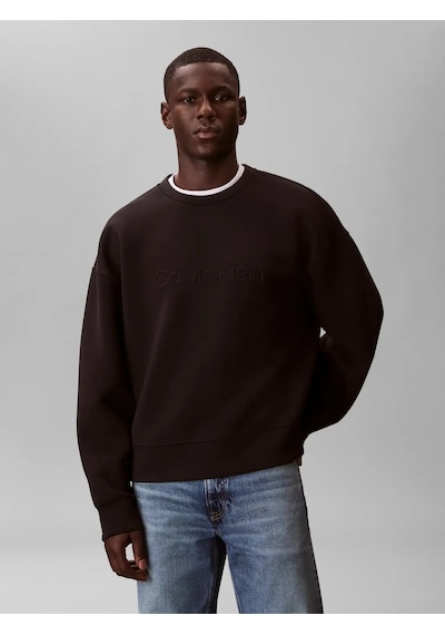 Calvin Klein Spacer Crewneck Swea, Ub1 Siyah Erkek Sweatshirt