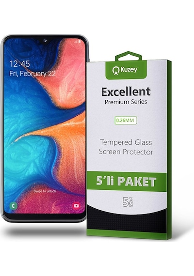 Samsung Uyumlu Galaxy A20E Ekran Koruyucu Cam 5 Adet Ekonomik Paket (541371597) 20 Tl Fark Ile Apple  iPhone Hızlı Şarj Kablosu