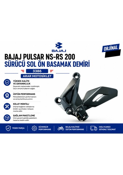 Bajaj Pulsar Ns-rs 200 Sürücü Sol Ön Basamak Demiri 3386