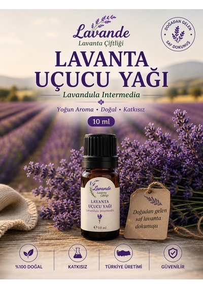 Lavande Lavanta Çiftliği  Lavanta Yağı L.intermedia 10 ML