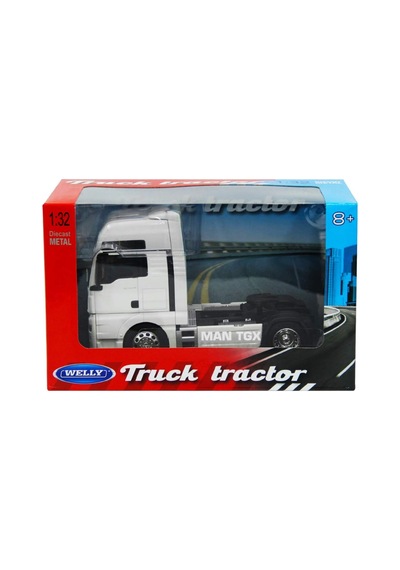 1:32 Man Tgx Beyaz Diecast Metal Çekici Tır Model Araç