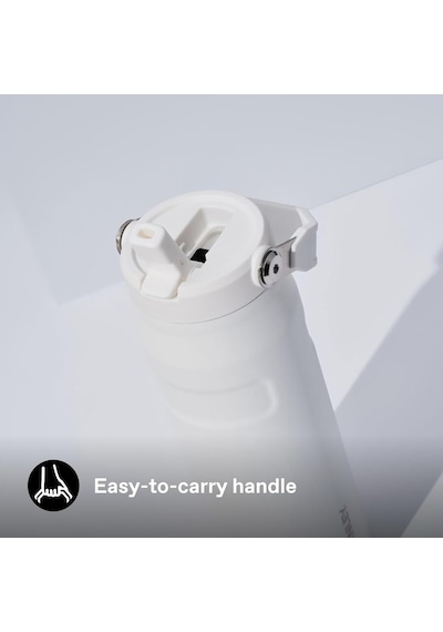 Stanley Iceflow Aerolight Flip Straw 2.0 Pipetli Su Şişesi, 0.7 Litre, Beyaz Frost / 10 Saat Soğutur. - 3 Gü Genel