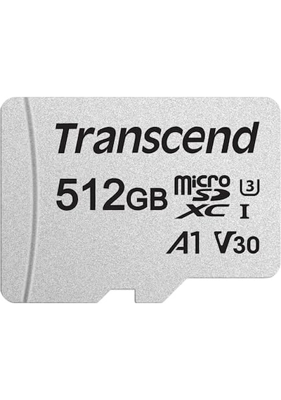 Transcend 512gb Microsdxc/sdhc 300s Hafıza Kartı / Adaptörlü Hafıza Kartı Ts512gusd300s / 95 Mb'a Kadar Okuma Ve 40 Mb'a Kadar Yazma