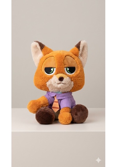 Zootropolis Karakterleri Pelüş Seti - Karizmatik Tilki Ve Sevimli Tavşan 2'li Hediye Seti Açık Bej