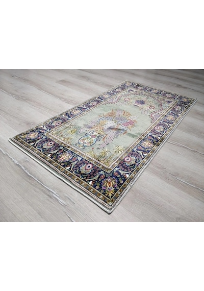 Bambu Halı Seccade Sec16a Yeşil Namazlık 70x110 Cm
