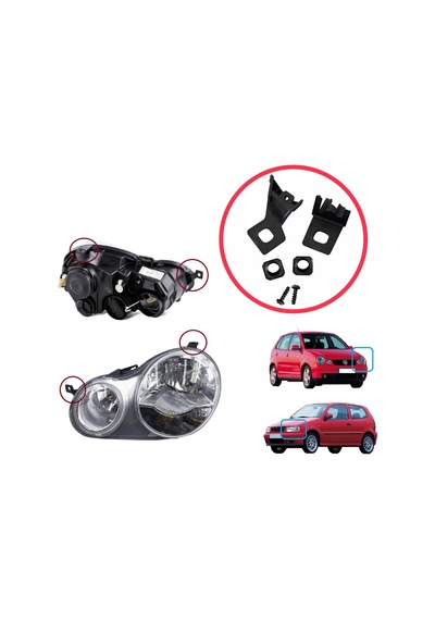 Sol Far Ayak Tamir Seti Vw Polo 6n 9n 1994-2008 6q0998225 İçin Standart