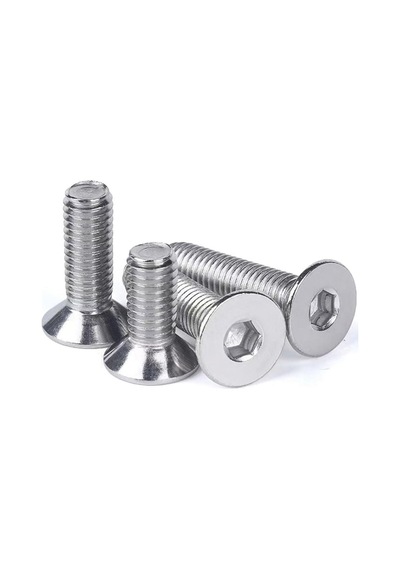 Havşa Başlı İnox İmbus 10.9 Dın 7991 A2 Paslanmaz Çelik Civata M5x12 Mm 20 Adet