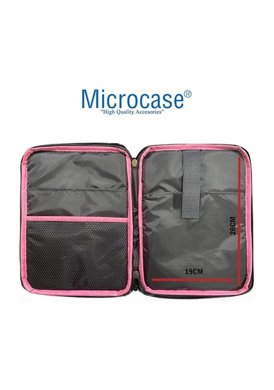Microcase Samsung S11 11 İnch Tablet Uyumlu Tablet Çanta+türkçe Bluetooth Klavye +mouse+ Standı - Pembe Al8127 Omuz Çantası