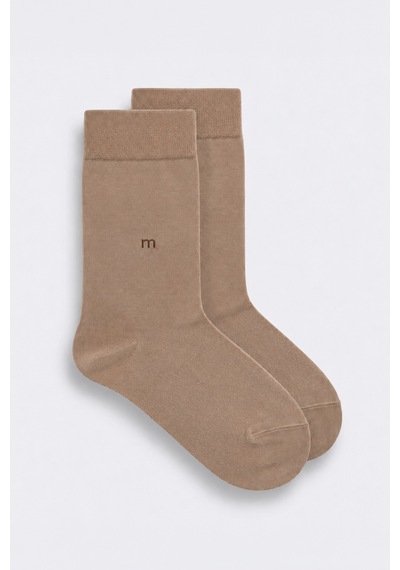 Morven Erkek Bej Bambu Düz Desen Soket Çorap 26mc019001653 Bej