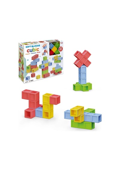 04151 Ymuşak Bloklar Kübik 22 Prç