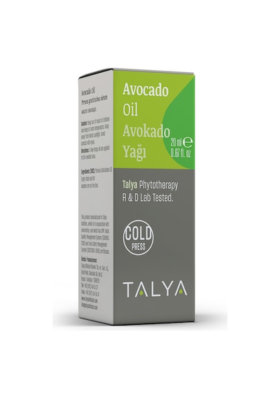 Talya Soğuk Sıkım %100 Saf ve Doğal  Avokado Yağı  20 ML