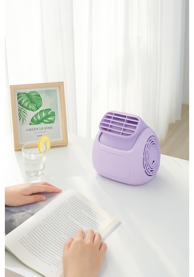 Fressi Jaf28 Taşınabilir Masaüstü Mor Usb Fan