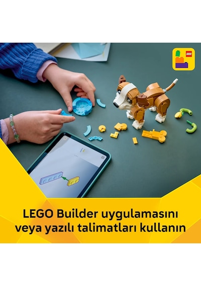 LEGO® Creator 3’ü 1 Arada Sevimli Hayvanlar: Oyunbaz Yavru Köpek 31382 – 8 Yaş Üzeri Çocuklar için Oyuncak Yapım Seti (336 Parça)