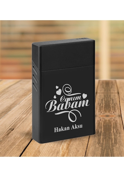 Bk Gift Kişiye Özel İsimli Baba Temalı Viski Kadehi&viski Taşı&çakmak&sigara Kutusu Hediye Seti-7, Babaya Hediye, Babalar Günü Hediyeleri Kobitmeyenco