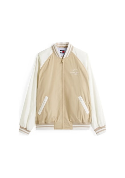 Tommy Hilfiger Tjw Souvenır Bomber Krem Kadın Bomber Ceket