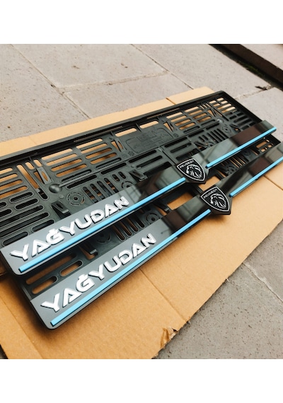 Plakalık Lazer Kesim Pleksi 2 Adet Peugeot Logolu Kişiye Özel Plakalık İsime Özel Plakalık