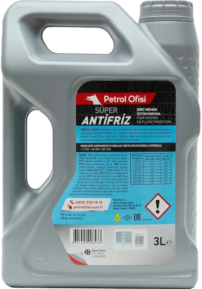 Petrol Ofisi Konsantre Süper Antifriz Yeşil 3 L x 2