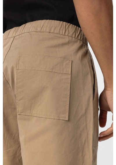 Vamos Baggy Fit Gabardin Pantolon Taba