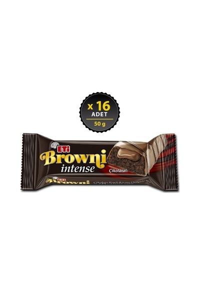 Eti 16x50 Gr Brownie Intense Çikolatalı Kek