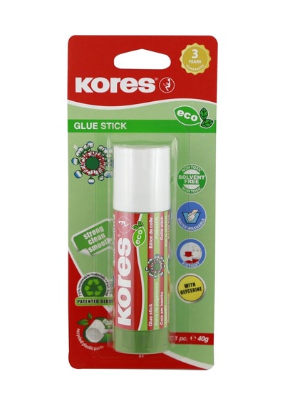 Kores Glue Stick Eco 40 Gram Blister Sku: Zeus8690010368850