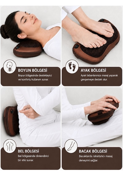 Relax Ev Araç ve Ofis Ovmalı Masaj Yastığı Relax Ev Araç ve Ofis Ovmalı Masaj Yastığı