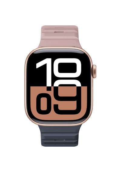 Watch 10 46mm Amazingthing Silqlock Silikon Kordon Strap Kayış Pembe