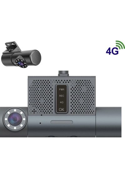 Techsmart Dahili 2 Kameralı + Harici 1 Kamera + 4g + H265 Mobil Araç Kamera Tch-bk6mzh-3ch-4g