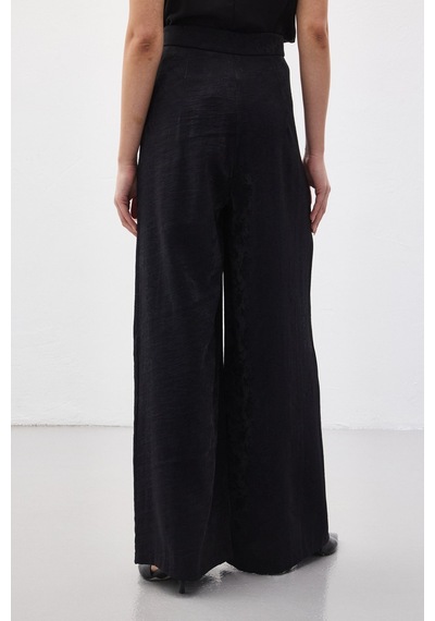 Sateen Freya Pantolon - Siyah-137154 siyah