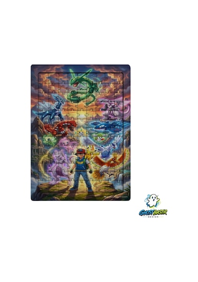 Pokemon 99 Parça Ayaklı Puzzle Dekoratif Çocuk Yapbozu 0240