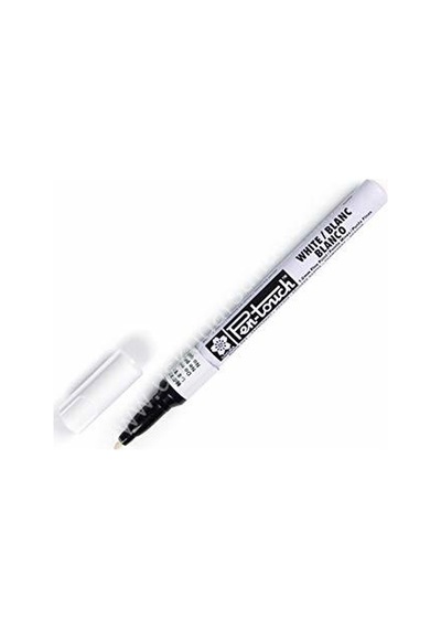 Sakura Pen-Touch Markör Fine Permanent Kalem Beyaz 1.0 MM Beyaz
