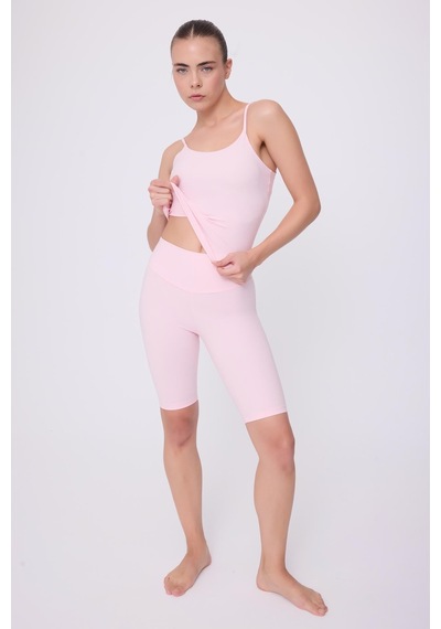 Crossover Atletik Spor & Aktif Yaşam Atlet Tank Top -2665 Pembe