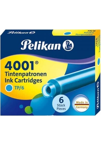 Pelikan Dolma Kalem Tüpü 6 Lı Turkuaz 4001