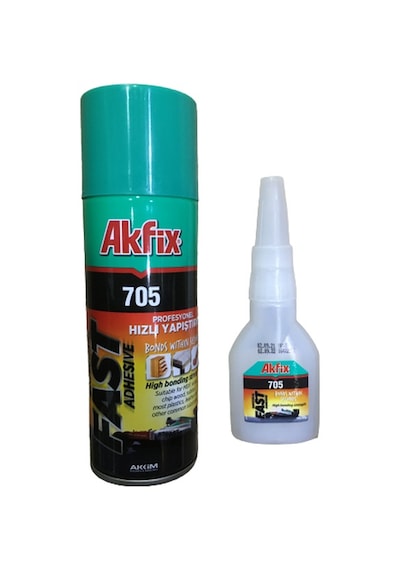 Akfix 705 Mdf Kit Hızlı Yapıştırıcı 200Ml+50Gr