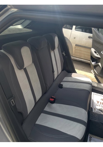 Peugeot 2008 Uyumlu Araca Özel Oto Koltuk Kılıfı 158570 Bej - Gri