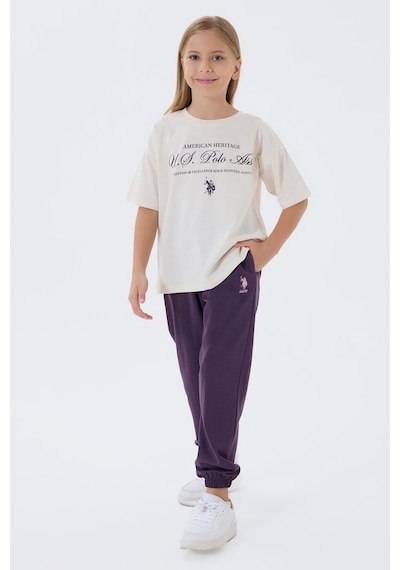 U.s. Polo Assn. Kız Çocuk Beyaz Pijama Takım Us2502-c-v2 Beyaz