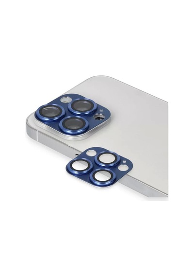 Apple İphone 13 Pro Max Pers Alüminyum Kamera Lens - Lacivert