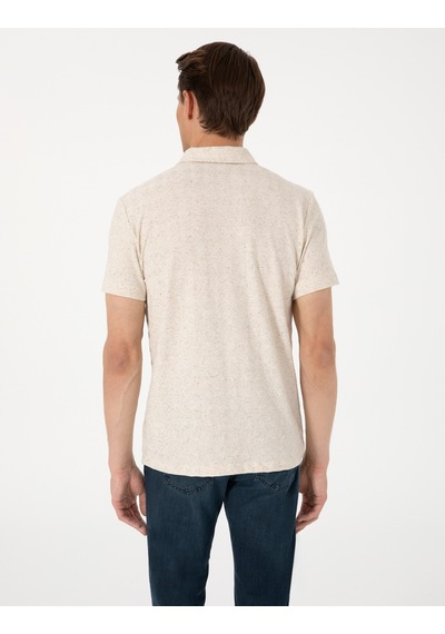 Pierre Cardin Erkek Bej Tişört 50303869-vr011 Bej