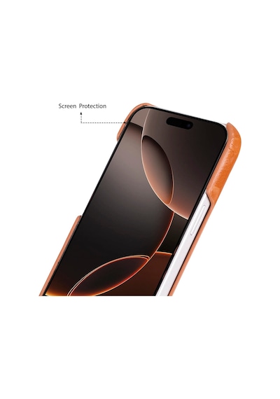 Bloomcase Ultimate Jacket Urban Tan Apple Uyumlu iPhone 17 Pro Max 6.9" Hakiki Deri Kılıf Taba