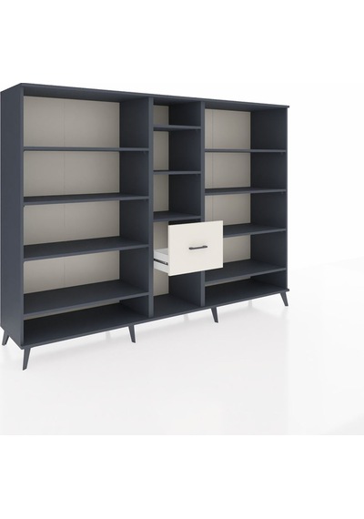 Hyperion Dolap 11 Raflı 3 Çekmeceli 220x44x163 Antrasit-antrasit Antrasit-antrasit/aytaşı Hyperion Dolap 11 Raflı 3 Çekmeceli 220x44x163 Antrasit-antrasit Antrasit-antrasit/aytaşı
