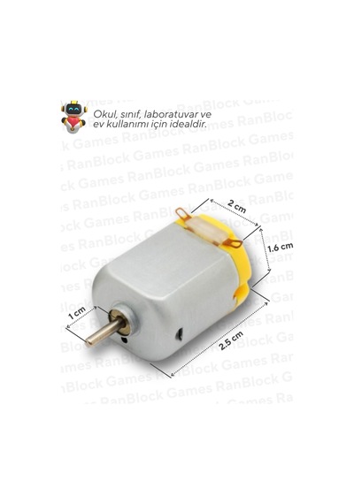 25'li Paket Dc Deney Motoru - Okul Ve Sınıflar İçin Meb Uyumlu Arduino Uyumlu