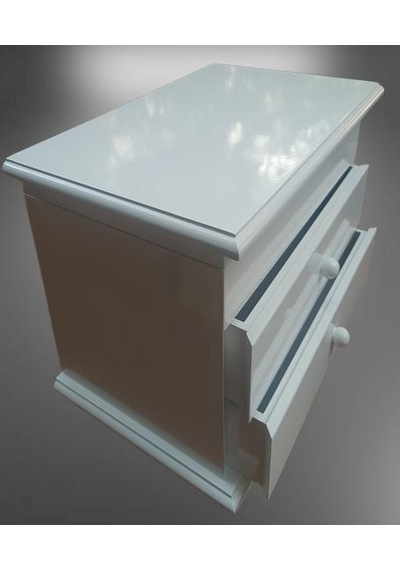 Hobi Adn Dekoratif Makyaj Kutusu 2 Çekmece Ahşap Mdf Beyaz Lake Boya El Yapım