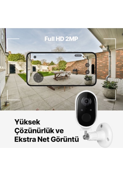 Wizi Pro W Full Hd İç/dış Mekan Bataryalı Wi-fi Akıllı Kamera