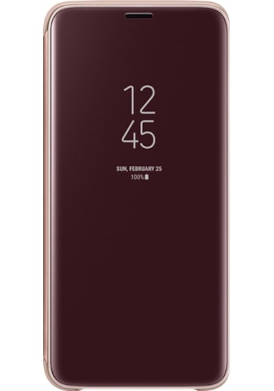 Galaxy S9 İle Uyumlu Clear View Kılıf Altın Ef-zg960cfegww